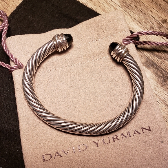 Authentic David Yurman Cable Crossover Black Onyx - Picture 5 of 6